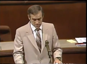 Ron Paul on the floor of the House of Representatives - 1984