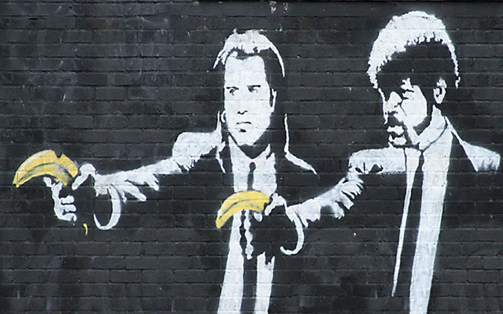 Banksy Wallpaper 02 banksy pulp fiction