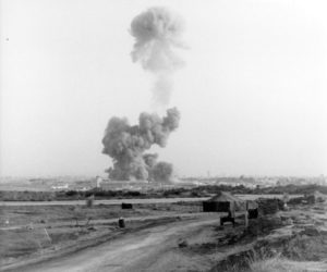 Aftermath of the bombing of US Marines in Beiruit