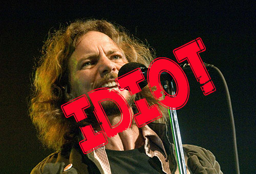 Pearl Jam frontman Eddie Vedder wishes #39 bad things #39 on gun rights