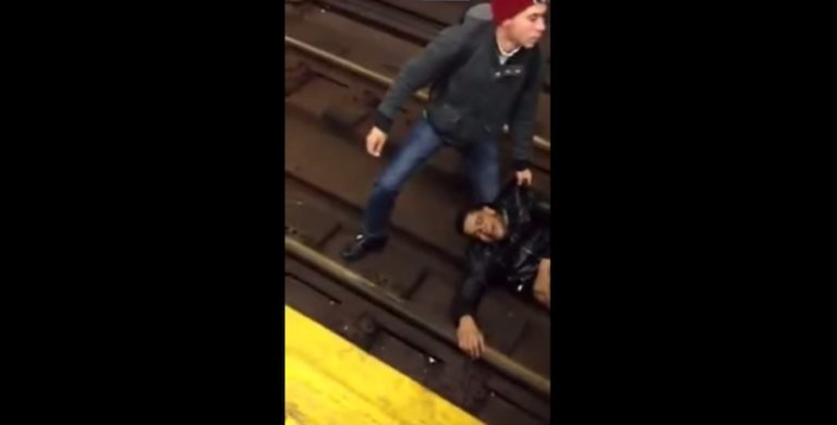 Disturbed Man Captured On Video Surviving Being Run Over By NYC Subway (VIDEO)