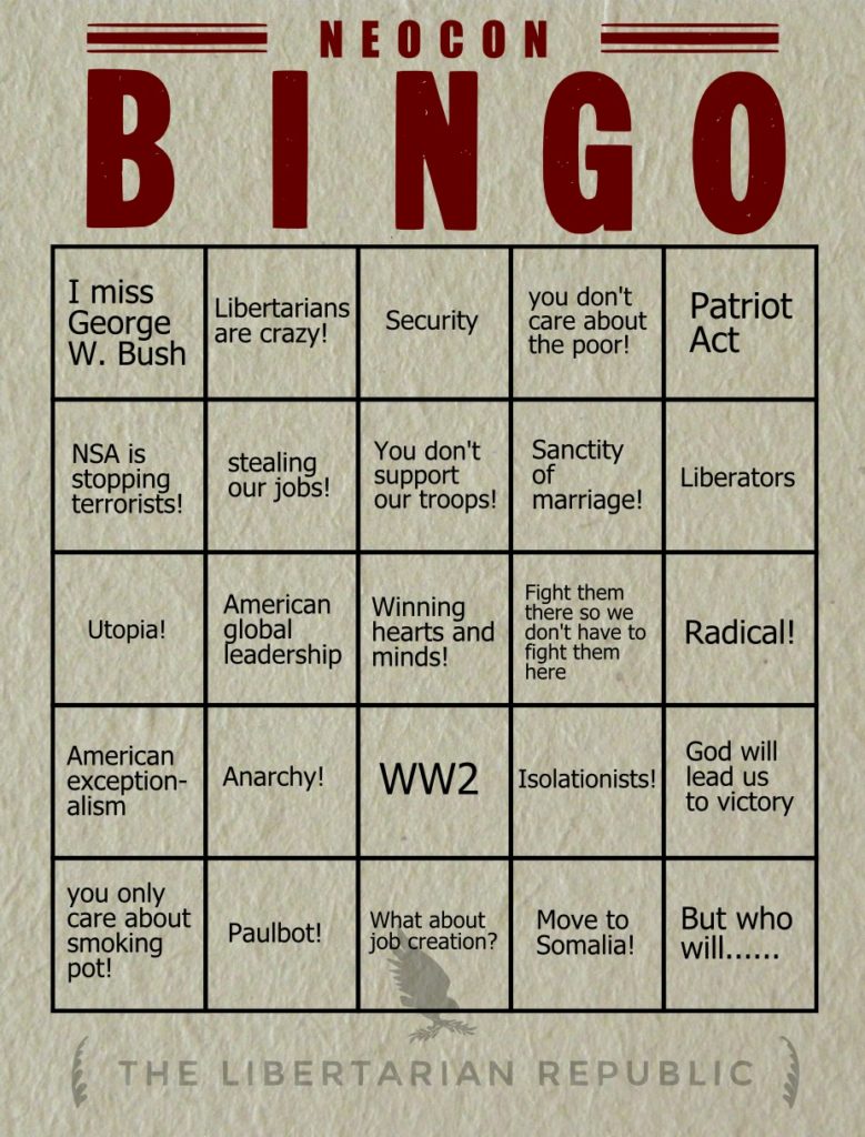 neocon-bingo