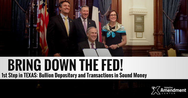 Texas Strikes Blow to the Fed, Opens New State Depository