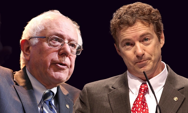 Bernie Sanders and Rand Paul