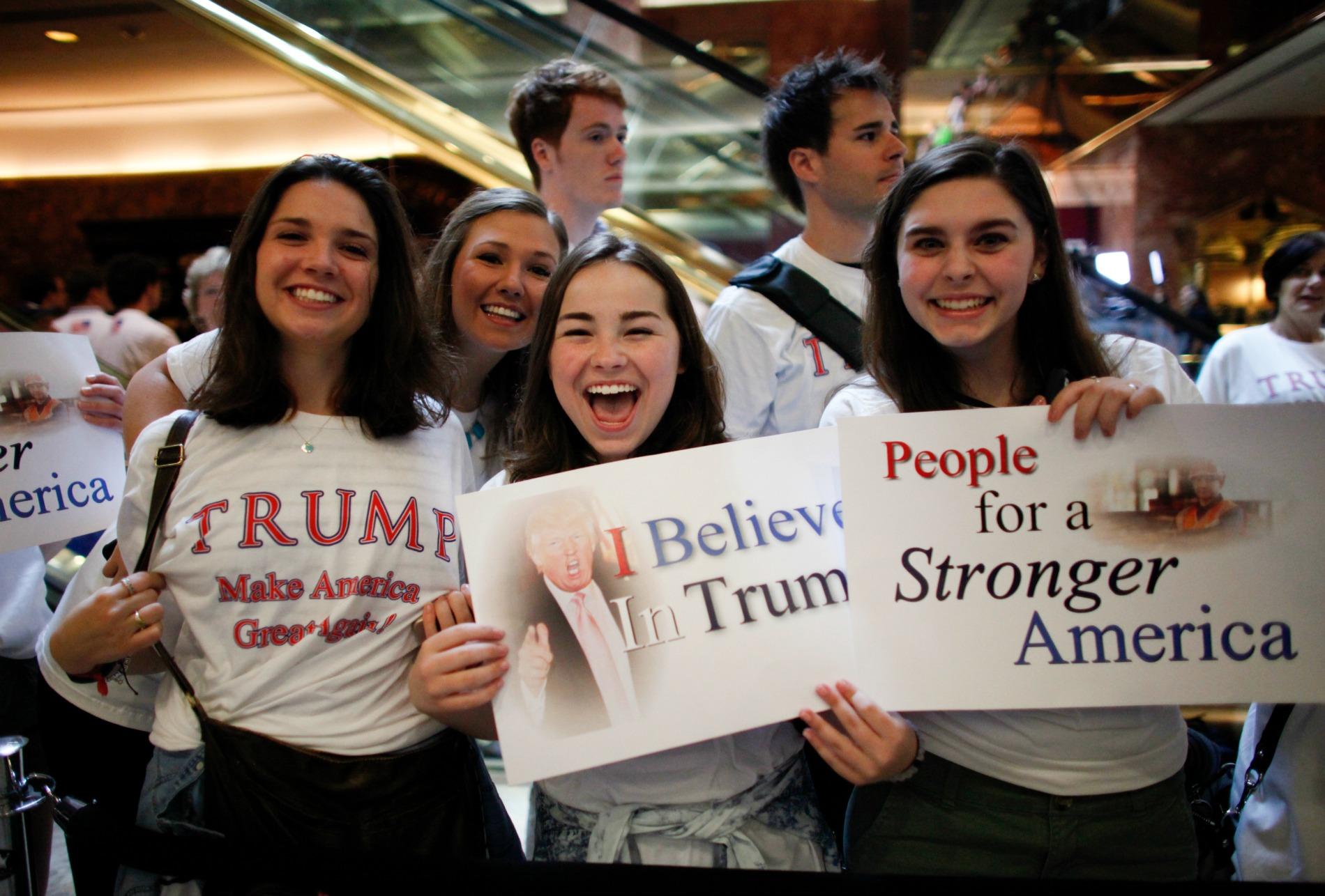 True strong. American already great. Voters for women.
