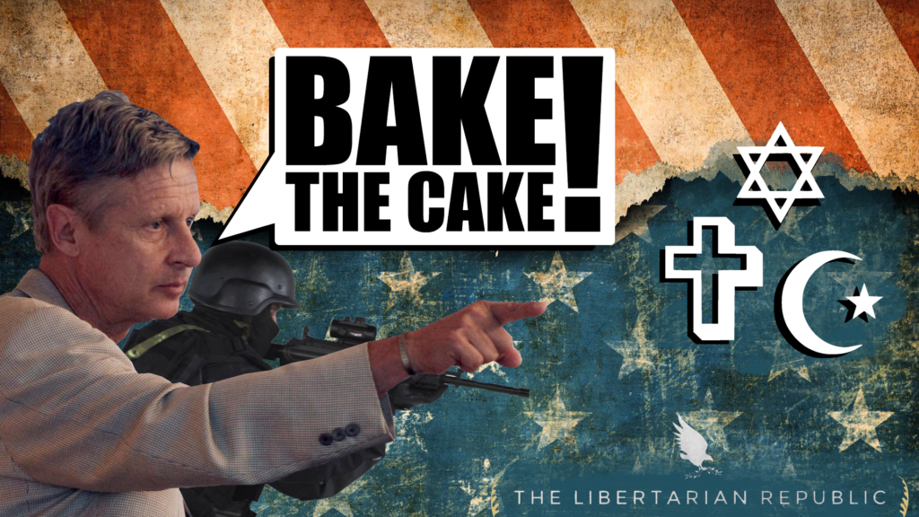Gary Johnson bake the cake