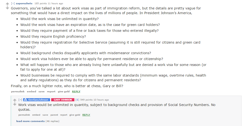 Johnson Visas
