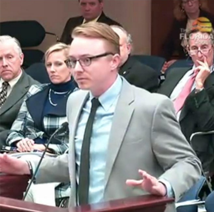 Matt Wright speaking at Florida City Council