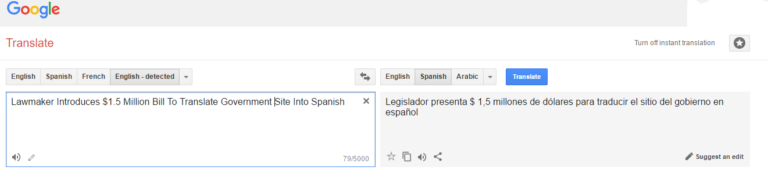 Dem. Lawmaker Introduces $1.5 Million Bill To Translate Gov’t Site Into Spanish