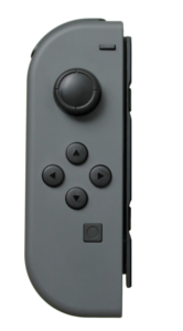 The left Joy-Con, which allegedly has connectivity issues. 